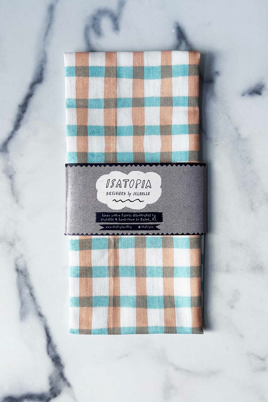 Isatopia Picnic Tea Towel - Teal & Terra