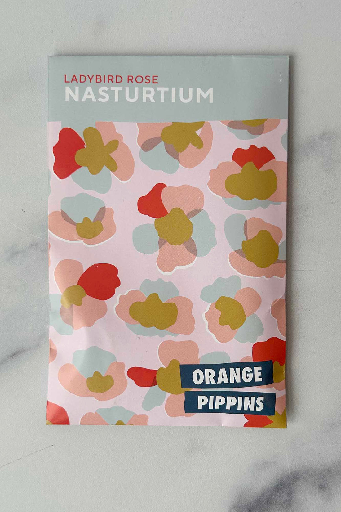 Orange Pippins Ladbird Rose Nasturtium