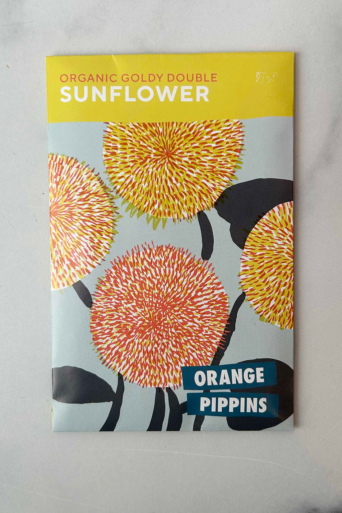 Orange Pippins Goldy Double Sunflower