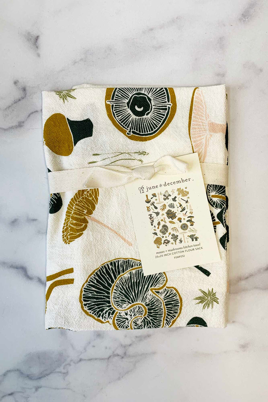 June & December Mosses & Mushrooms Towel