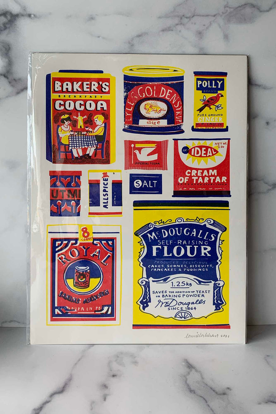 The Printed Peanut Baking Collection Riso Print